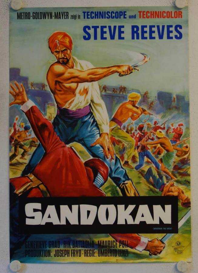 Sandokan originales deutsches Filmplakat